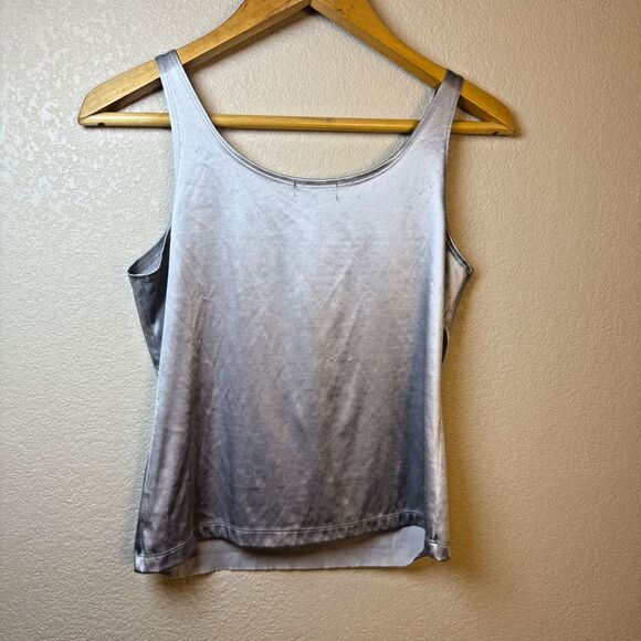 Jensato Silver Metallic Rare 90's Y2K Tank Top Canadian Made Women's M - Picture 2 of 6